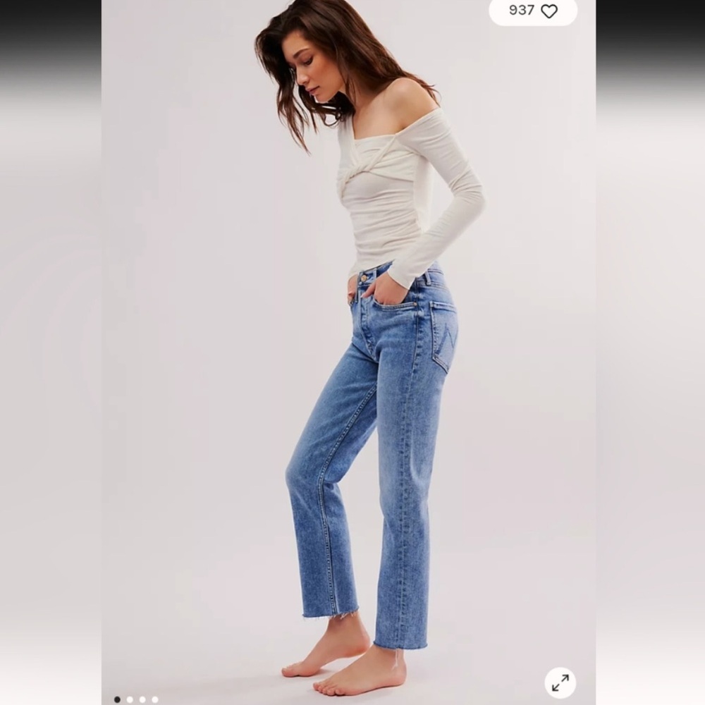 MOTHER Blue Ankle & Cropped Jeans